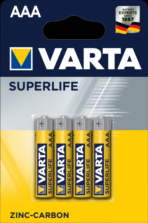 Baterija AAA Superlife VARTA 4 gab./iepak.