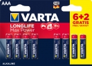 Baterija AAA Max-Tech SPO VARTA 8 gab/iepak.