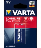9V baterija VARTA Longlife Max Power Alkaline 1gb